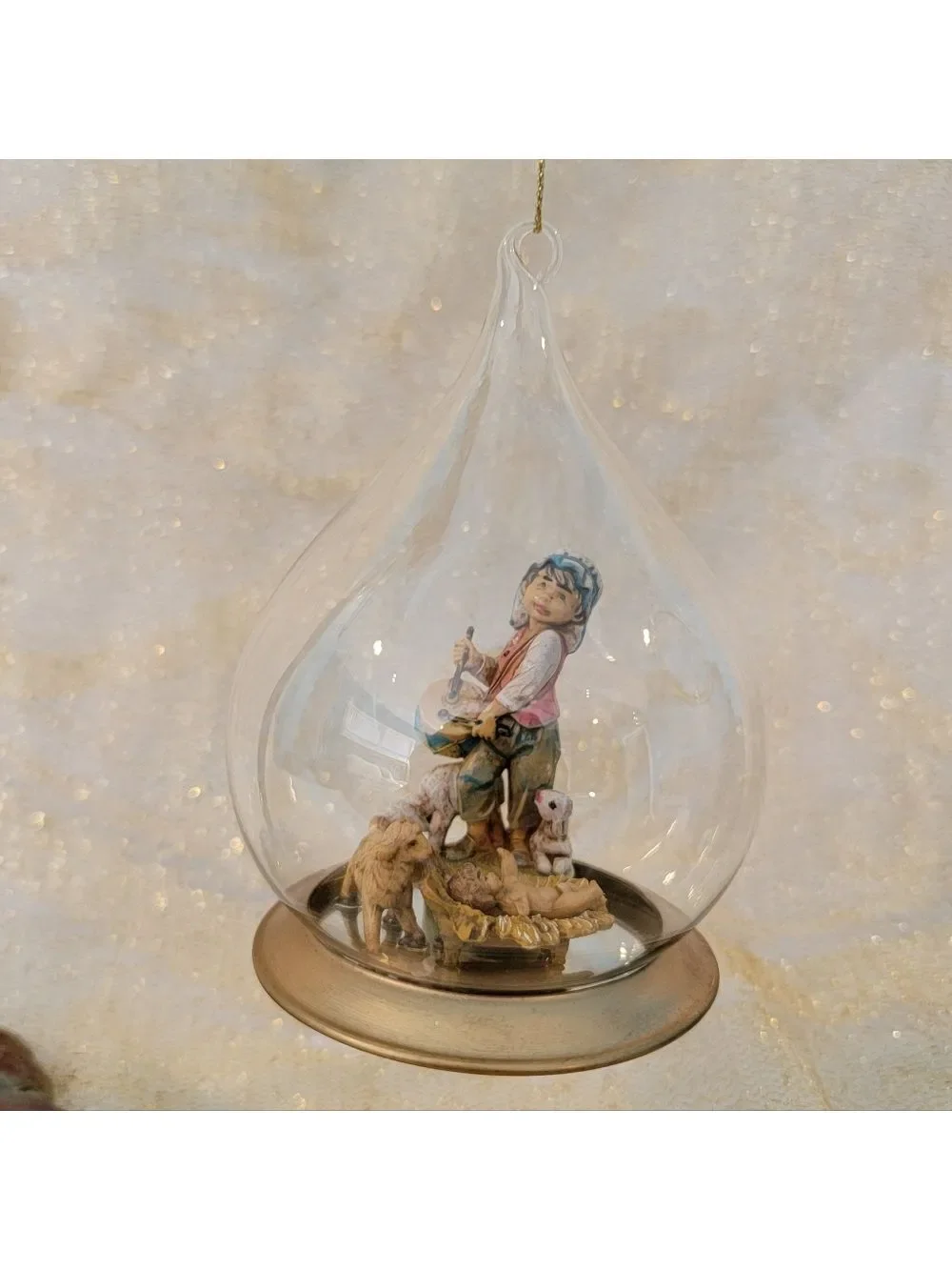 Fontanini NATIVITY Little Drummer Boy Ornament Blown Glass by Roman #56245